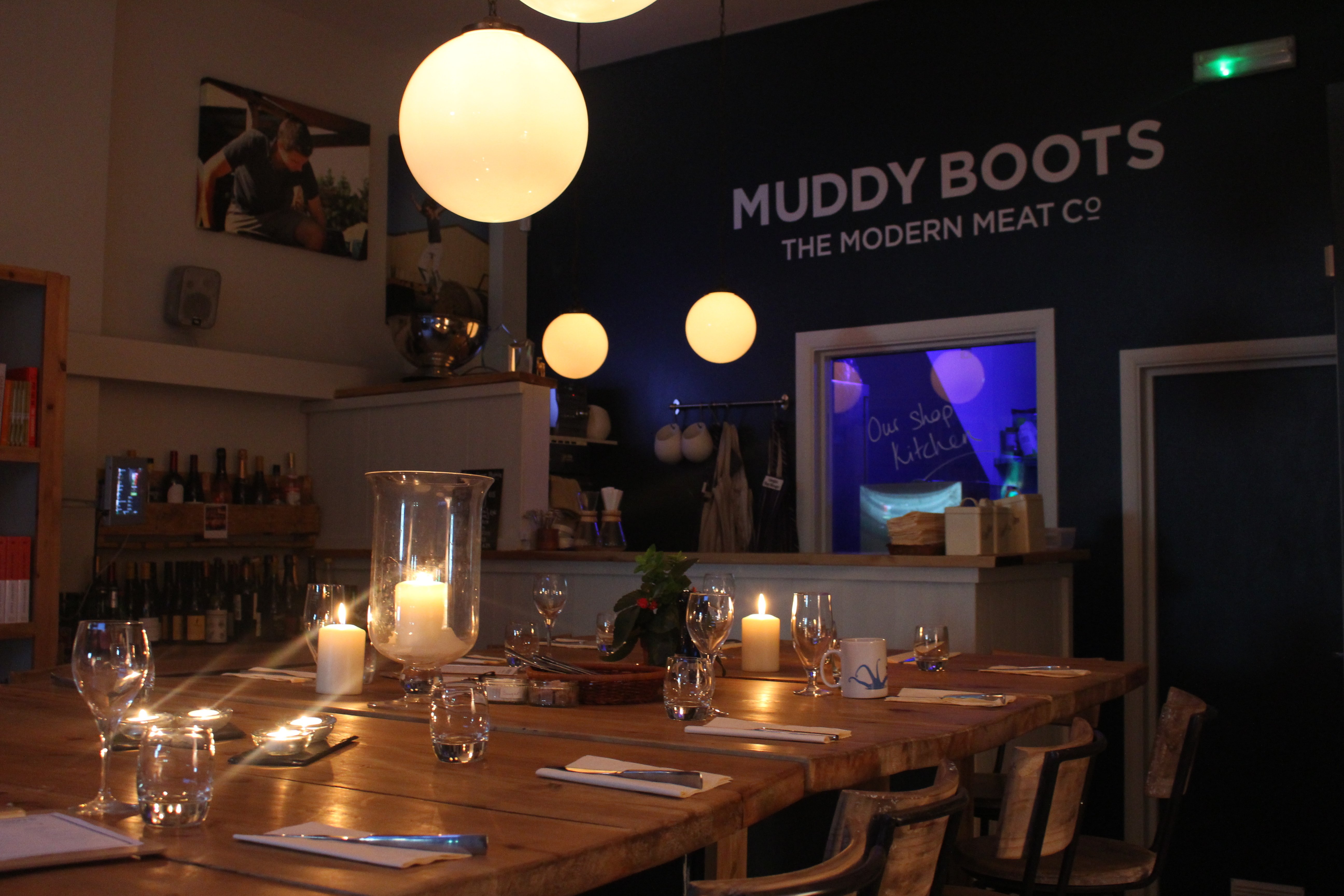 The Muddy Boots Wine bar.